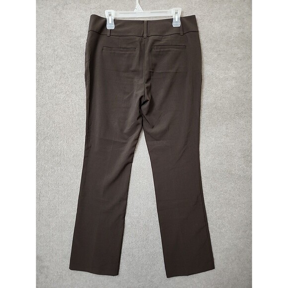 New York & Co 7th Avenue Barely Bootcut Dress Pants Womens 10 Brown Modern NEW - Picture 5 of 9